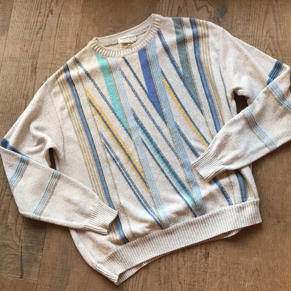 Norm Thompson Other - Norm Thompson Italian Striped Sweater L Preloved